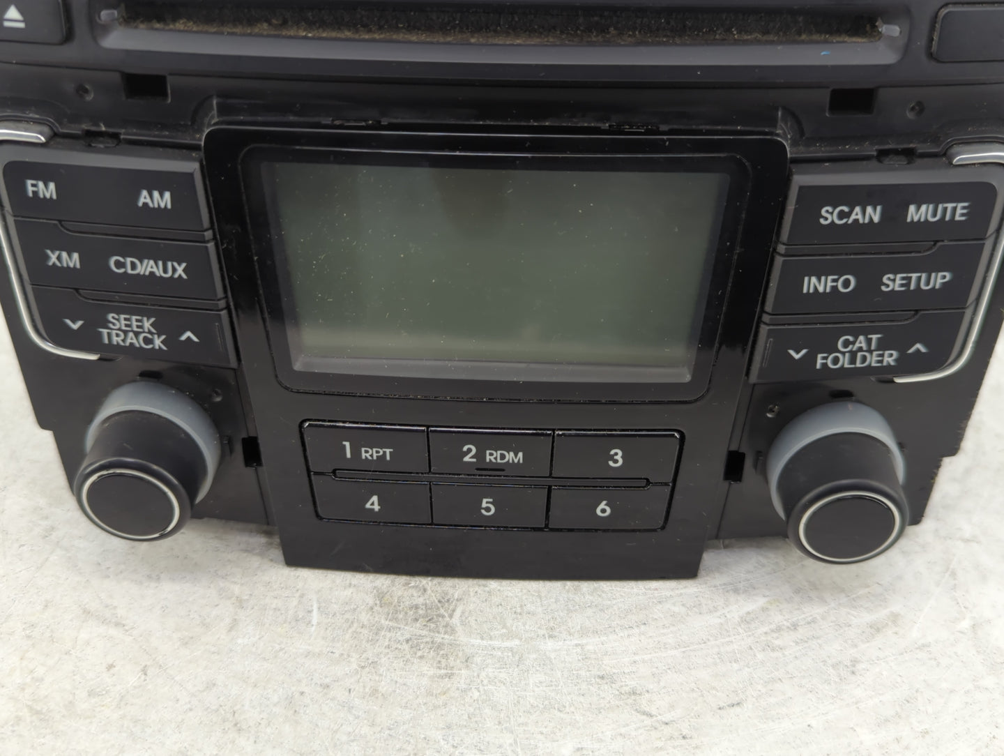 2011 Hyundai Sonata Radio AM FM Cd Player Receiver Replacement P/N:96180-3Q000 Fits OEM Used Auto Parts - Oemusedautoparts1.