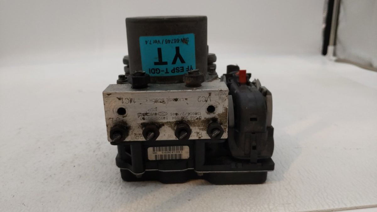 2011-2013 Hyundai Sonata Anti-Lock Brake ABS Pump Module Actuator OEM P/N:58920-3Q500 Fits Fits 2011 2012 2013 OEM Used Auto