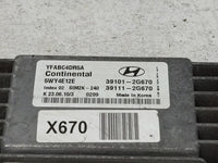 2011 Hyundai Sonata PCM Engine Control Computer ECU ECM PCU OEM P/N:39111-2G670 39101-2G670 Fits OEM Used Auto Parts - Oemus