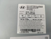 2011 Hyundai Sonata Radio AM FM Cd Player Receiver Replacement P/N:96180-3Q0014X Fits OEM Used Auto Parts - Oemusedautoparts