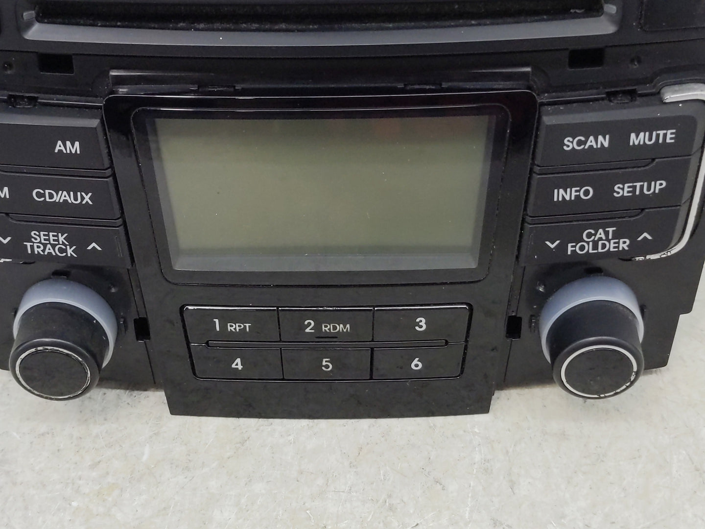 2011 Hyundai Sonata Radio AM FM Cd Player Receiver Replacement P/N:96180-3Q000 Fits OEM Used Auto Parts - Oemusedautoparts1.