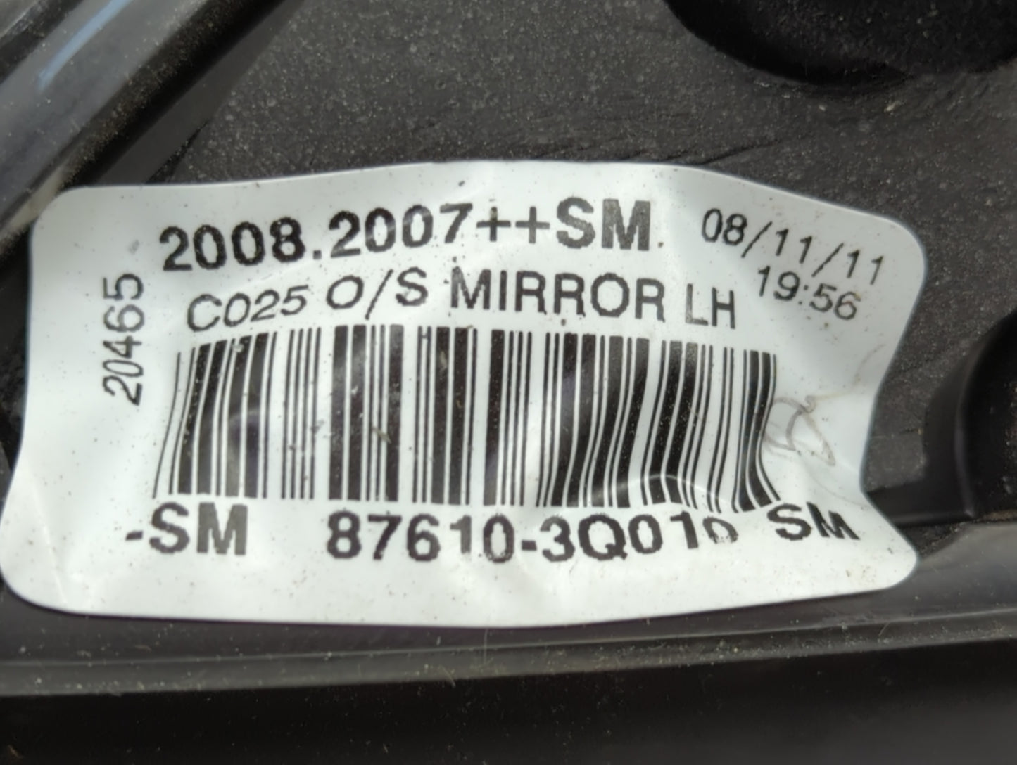 2011-2015 Hyundai Sonata Driver Side View Mirror - Left Door Mirror OEM Used - Oemusedautoparts1.com