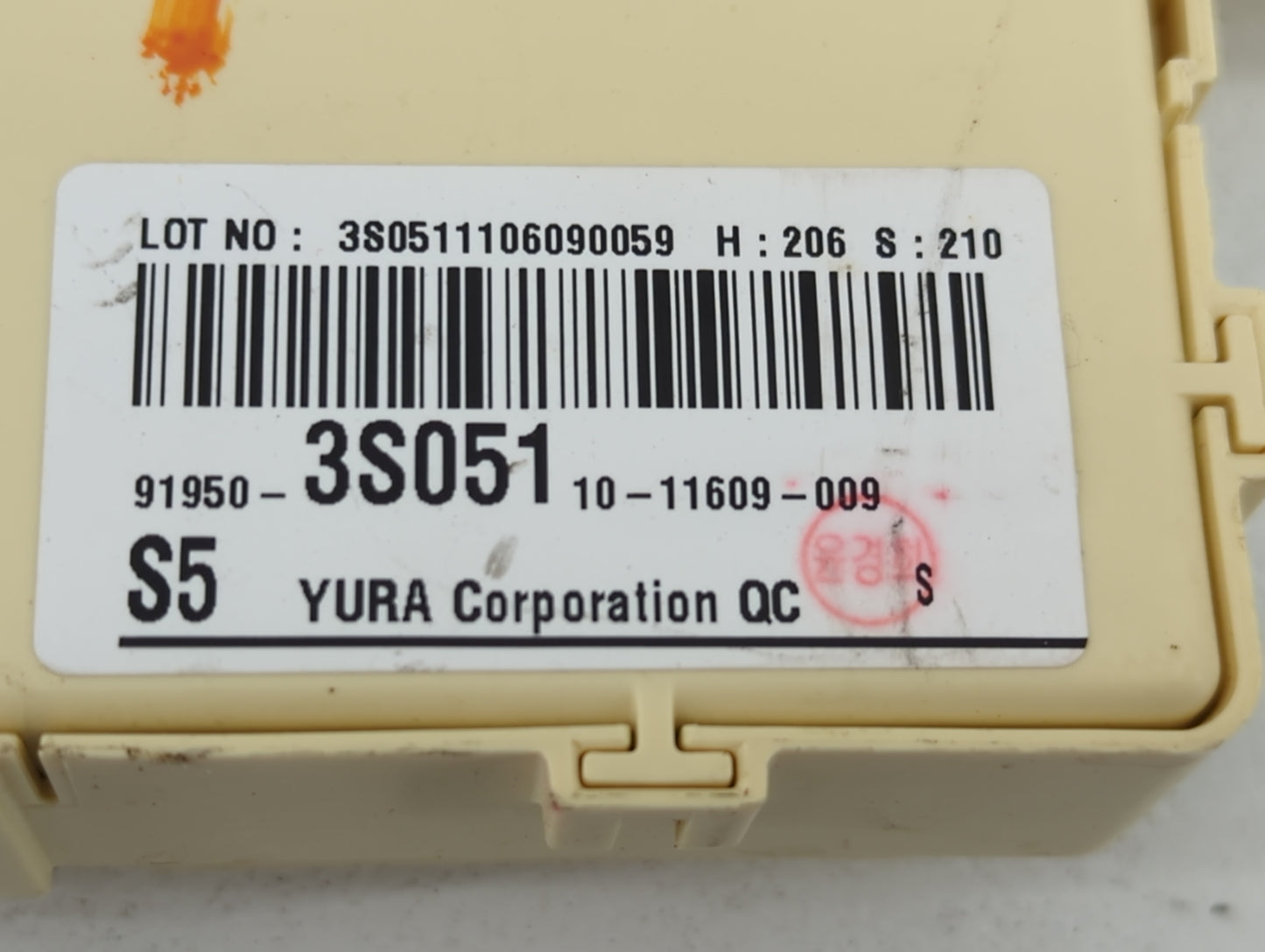 2011-2014 Hyundai Sonata Fusebox Fuse Box Panel Relay Module P/N:91950-3S051 Fits Fits 2011 2012 2013 2014 OEM Used Auto Par