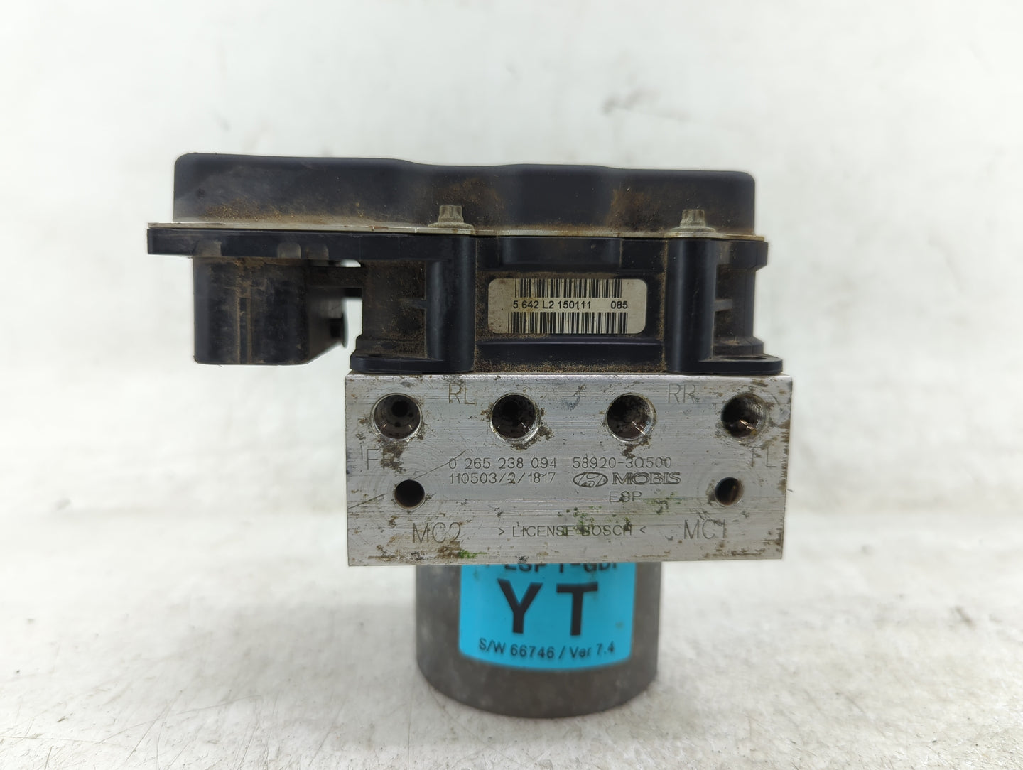 2011-2013 Hyundai Sonata ABS Pump Control Module Replacement P/N:58920-3Q500 Fits Fits 2011 2012 2013 OEM Used Auto Parts - 