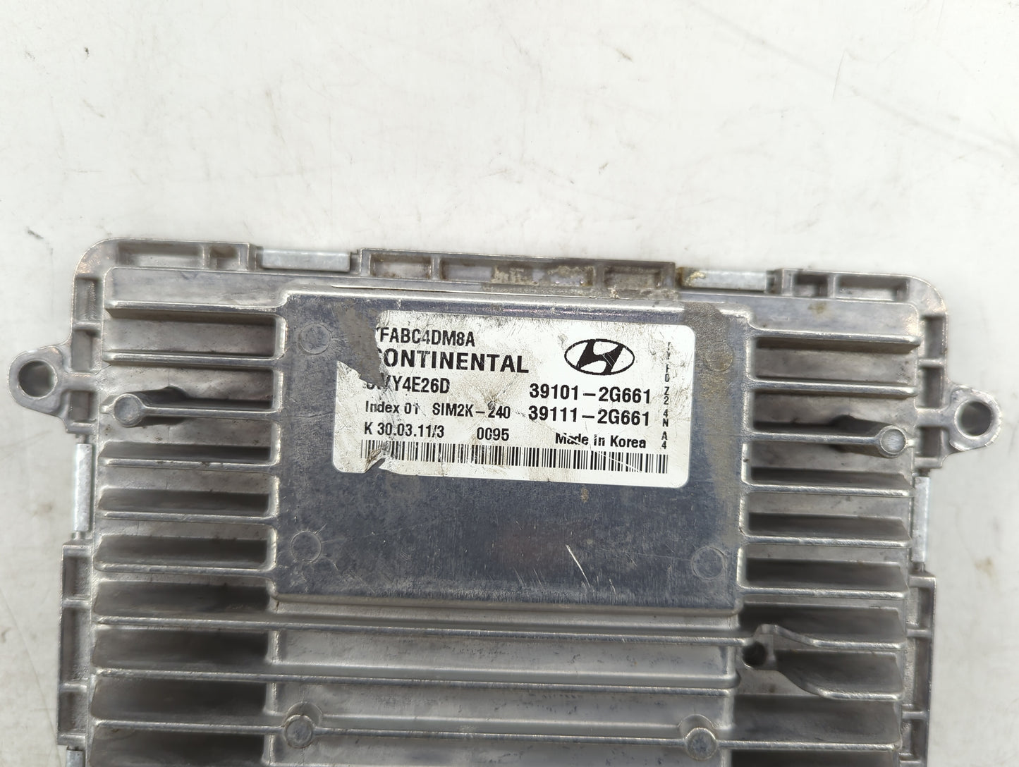 2011 Hyundai Sonata PCM Engine Control Computer ECU ECM PCU OEM P/N:39101-2G661 39111-2G661, FABC4DM8A, SIM2K-240 Fits OEM U