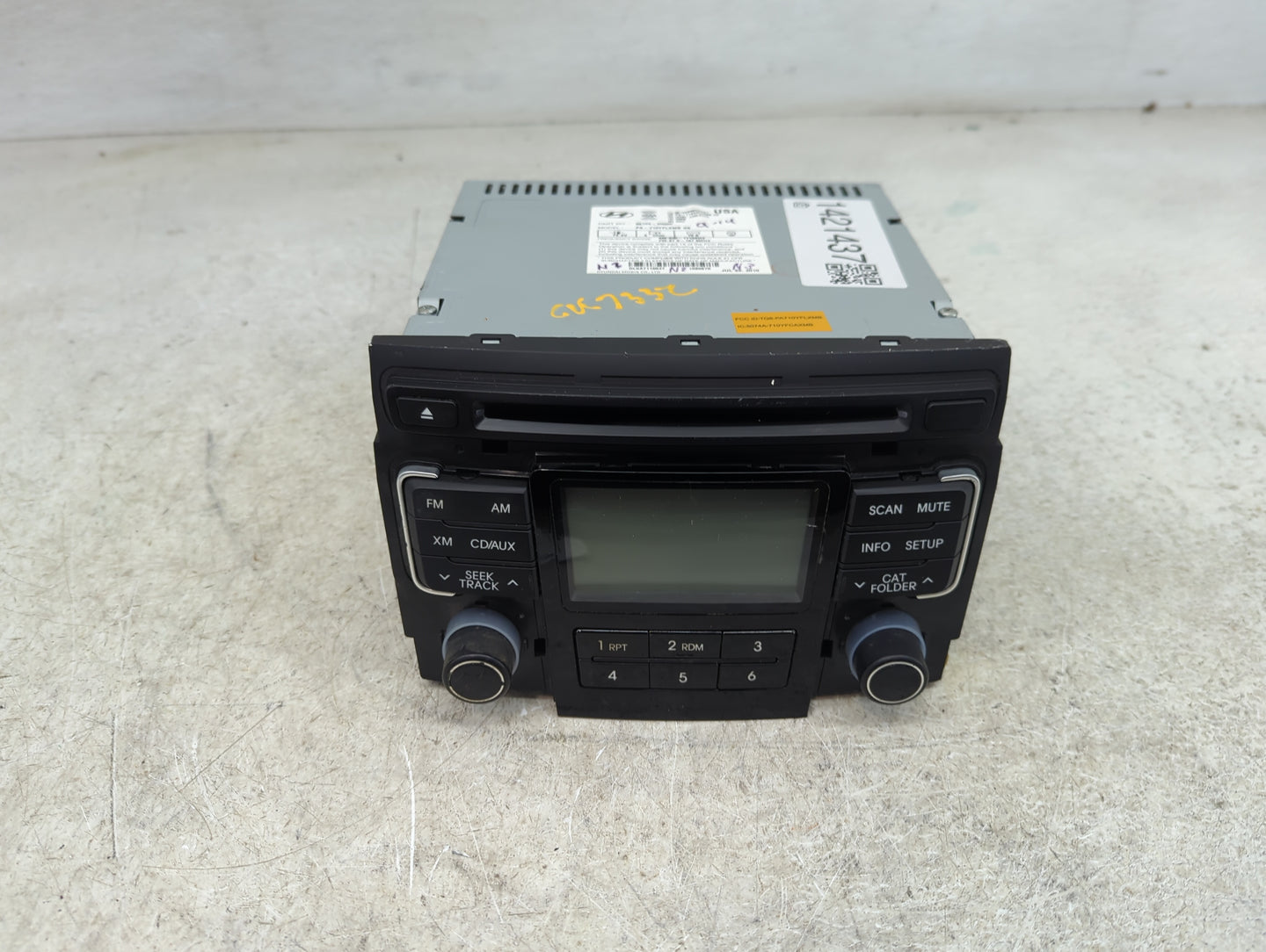 2011 Hyundai Sonata Radio AM FM Cd Player Receiver Replacement P/N:96180-30000 Fits OEM Used Auto Parts - Oemusedautoparts1.