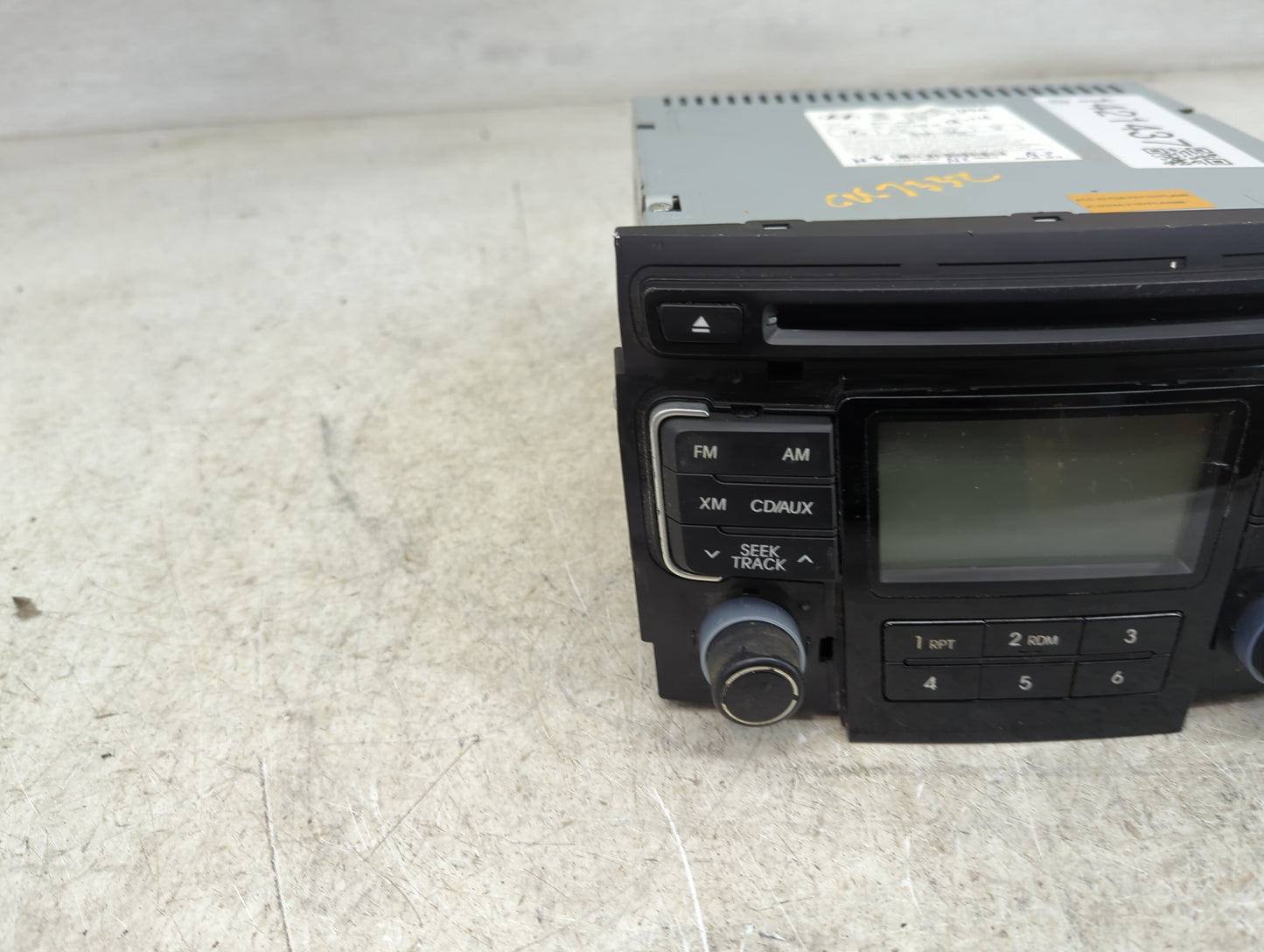 2011 Hyundai Sonata Radio AM FM Cd Player Receiver Replacement P/N:96180-30000 Fits OEM Used Auto Parts - Oemusedautoparts1.