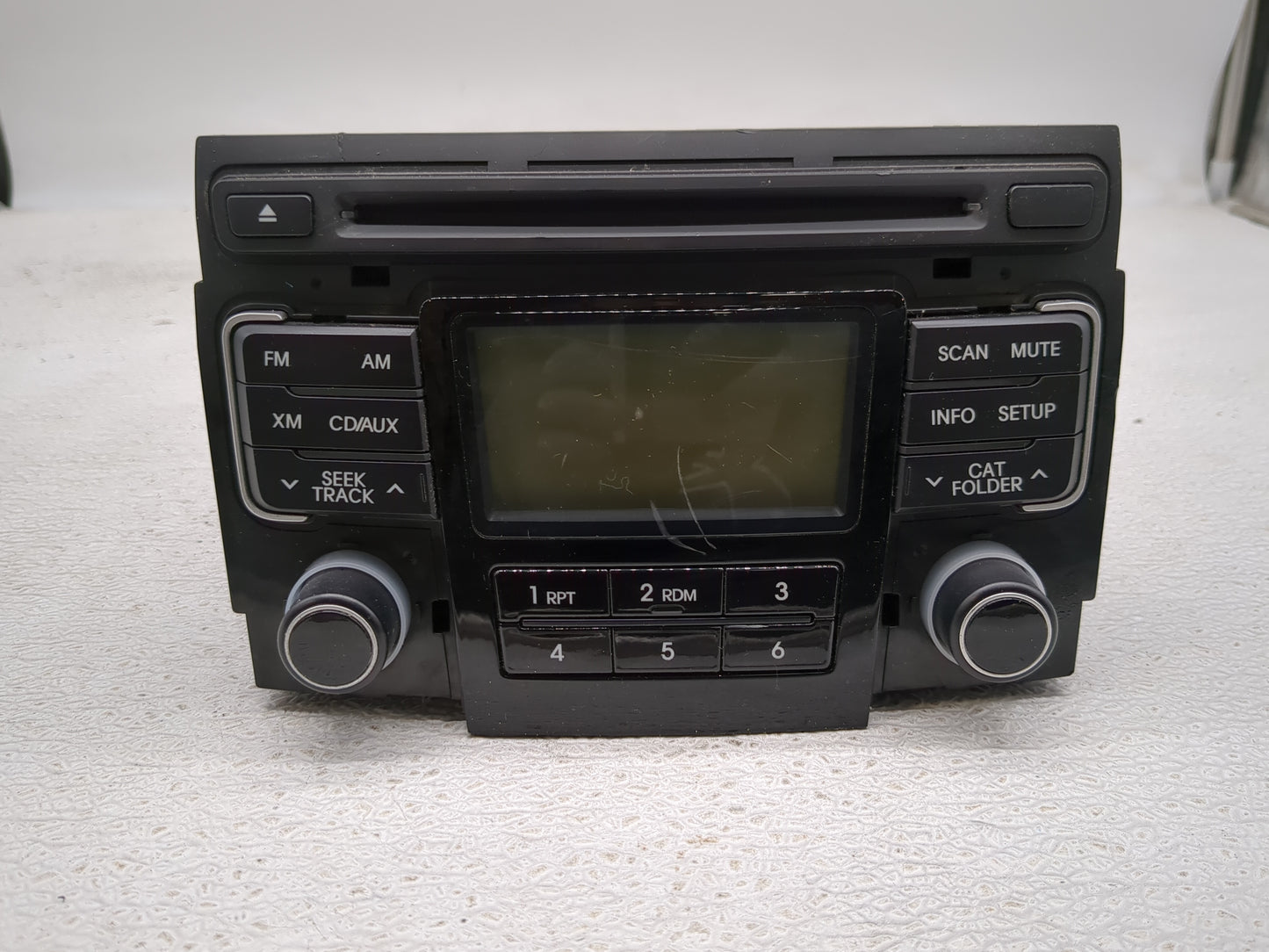 2011 Hyundai Sonata Radio AM FM Cd Player Receiver Replacement P/N:96180-3Q000 Fits OEM Used Auto Parts - Oemusedautoparts1.