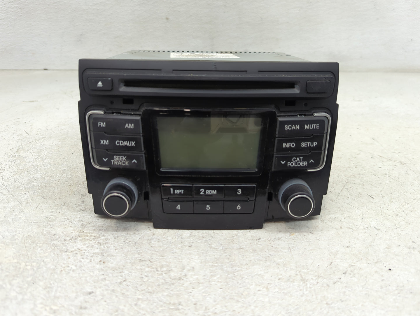 2011 Hyundai Sonata Radio AM FM Cd Player Receiver Replacement P/N:96180-3Q000 Fits OEM Used Auto Parts - Oemusedautoparts1.