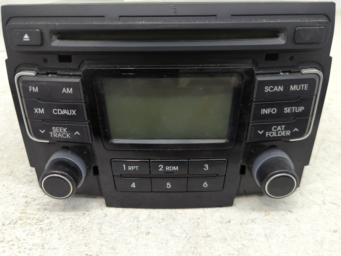 2011 Hyundai Sonata Radio AM FM Cd Player Receiver Replacement P/N:96180-3Q000 Fits OEM Used Auto Parts - Oemusedautoparts1.