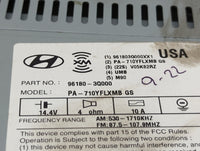2011 Hyundai Sonata Radio AM FM Cd Player Receiver Replacement P/N:96180-3Q000 Fits OEM Used Auto Parts - Oemusedautoparts1.