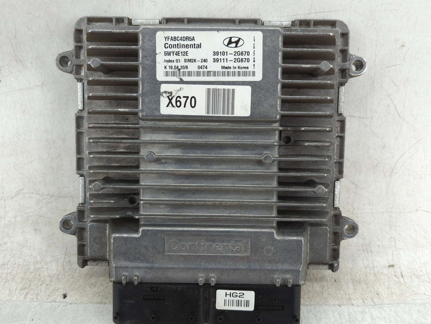 2011-2014 Hyundai Sonata PCM Engine Control Computer ECU ECM PCU OEM P/N:39101-2G670 39111-2G670 Fits Fits 2011 2012 2013 20