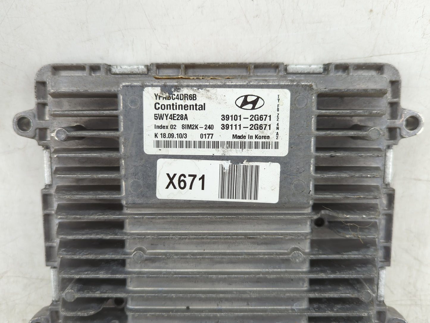 2011-2014 Hyundai Sonata PCM Engine Control Computer ECU ECM PCU OEM P/N:391112G671 Fits Fits 2011 2012 2013 2014 OEM Used A