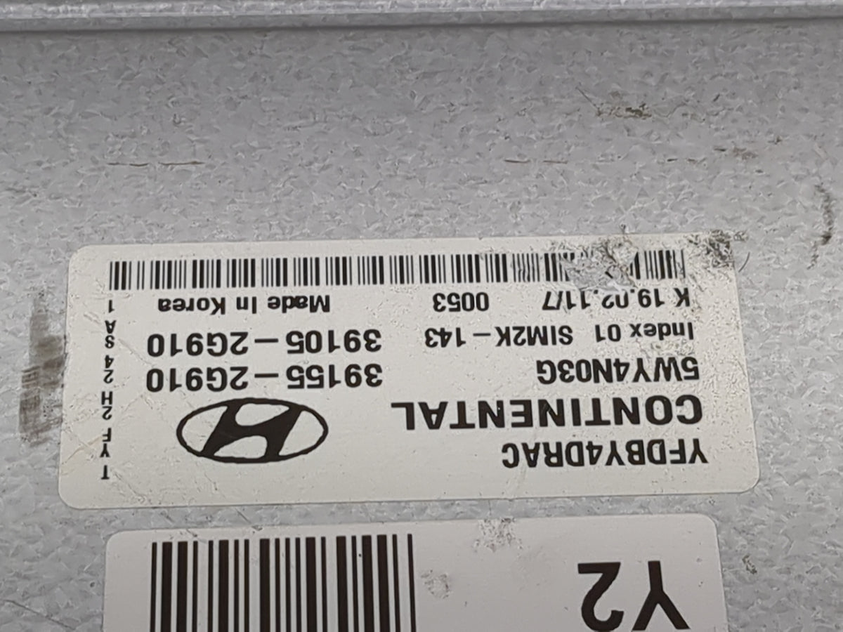 2011-2015 Hyundai Sonata PCM Engine Control Computer ECU ECM PCU OEM P/N:39155-2G910 39105-2G910 Fits OEM Used Auto Parts - 