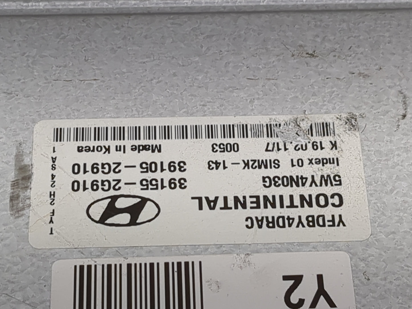 2011-2015 Hyundai Sonata PCM Engine Control Computer ECU ECM PCU OEM P/N:39155-2G910 39105-2G910 Fits OEM Used Auto Parts - 