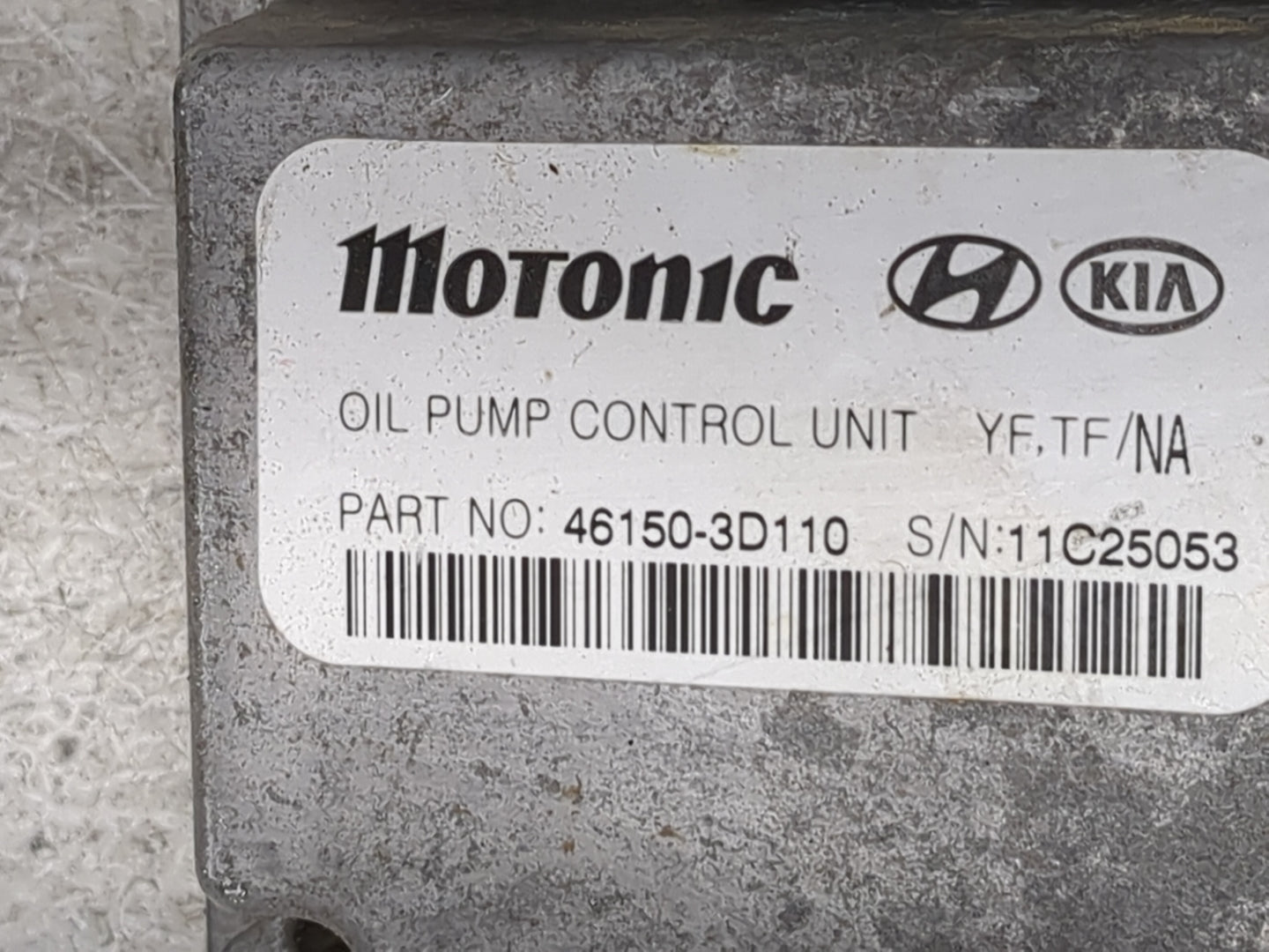 2011-2015 Hyundai Sonata PCM Engine Control Computer ECU ECM PCU OEM P/N:46150-3D110 Fits Fits 2011 2012 2013 2014 2015 OEM 