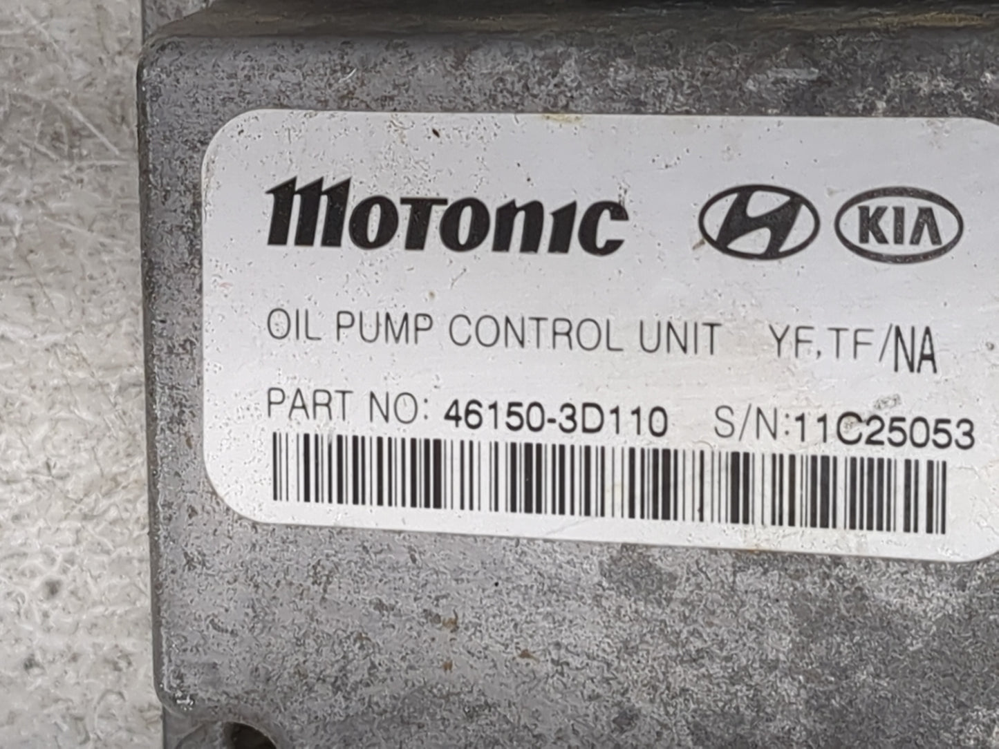 2011-2015 Hyundai Sonata PCM Engine Control Computer ECU ECM PCU OEM P/N:46150-3D110 Fits Fits 2011 2012 2013 2014 2015 OEM 