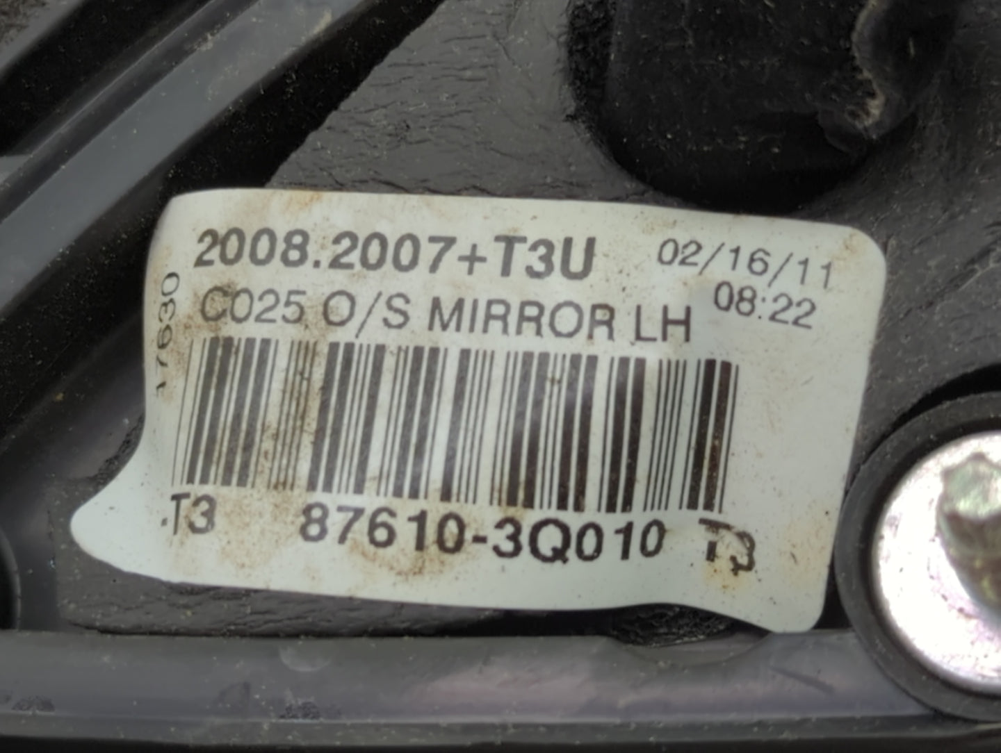2011-2014 Hyundai Sonata Driver Side View Mirror - Left Door Mirror OEM Used - Oemusedautoparts1.com
