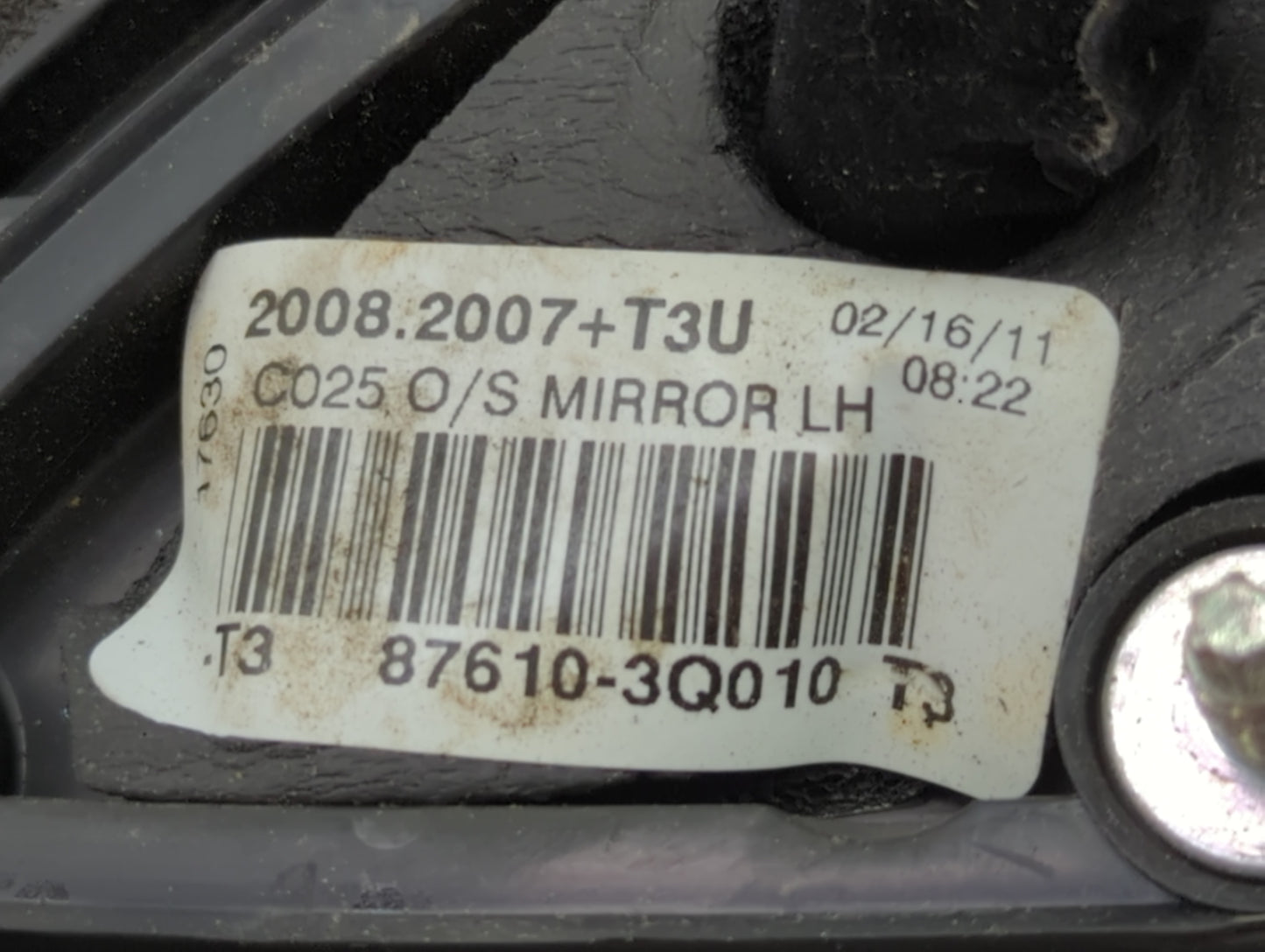 2011-2014 Hyundai Sonata Driver Side View Mirror - Left Door Mirror OEM Used - Oemusedautoparts1.com