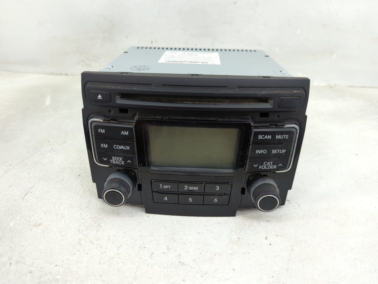 2011 Hyundai Sonata Radio AM FM Cd Player Receiver Replacement P/N:96180-3Q0014X PA-710YFLXMB Fits OEM Used Auto Parts - Oem