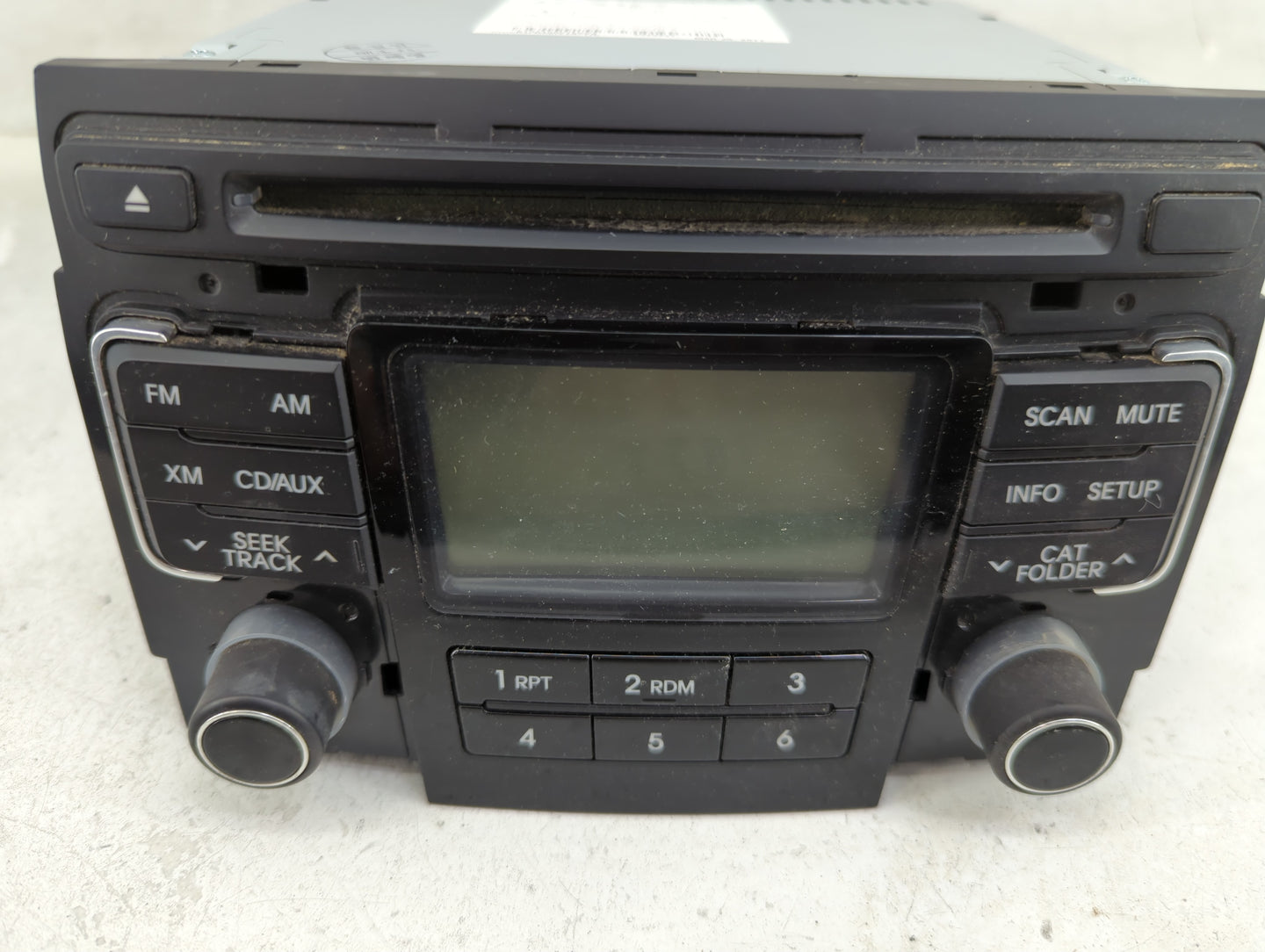 2011 Hyundai Sonata Radio AM FM Cd Player Receiver Replacement P/N:96180-3Q0014X PA-710YFLXMB Fits OEM Used Auto Parts - Oem