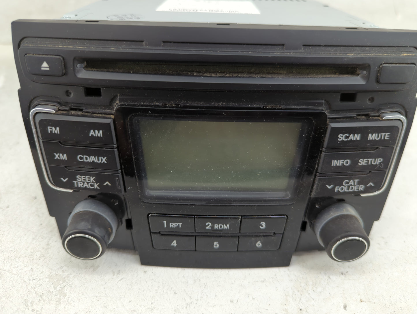 2011 Hyundai Sonata Radio AM FM Cd Player Receiver Replacement P/N:96180-3Q0014X PA-710YFLXMB Fits OEM Used Auto Parts - Oem