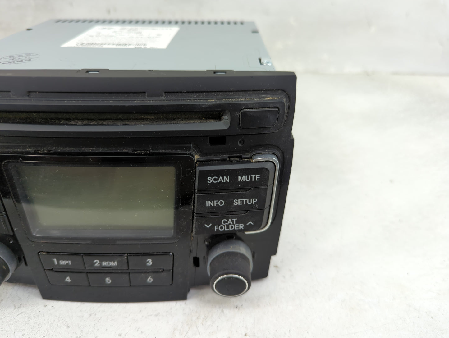 2011 Hyundai Sonata Radio AM FM Cd Player Receiver Replacement P/N:96180-3Q0014X PA-710YFLXMB Fits OEM Used Auto Parts - Oem