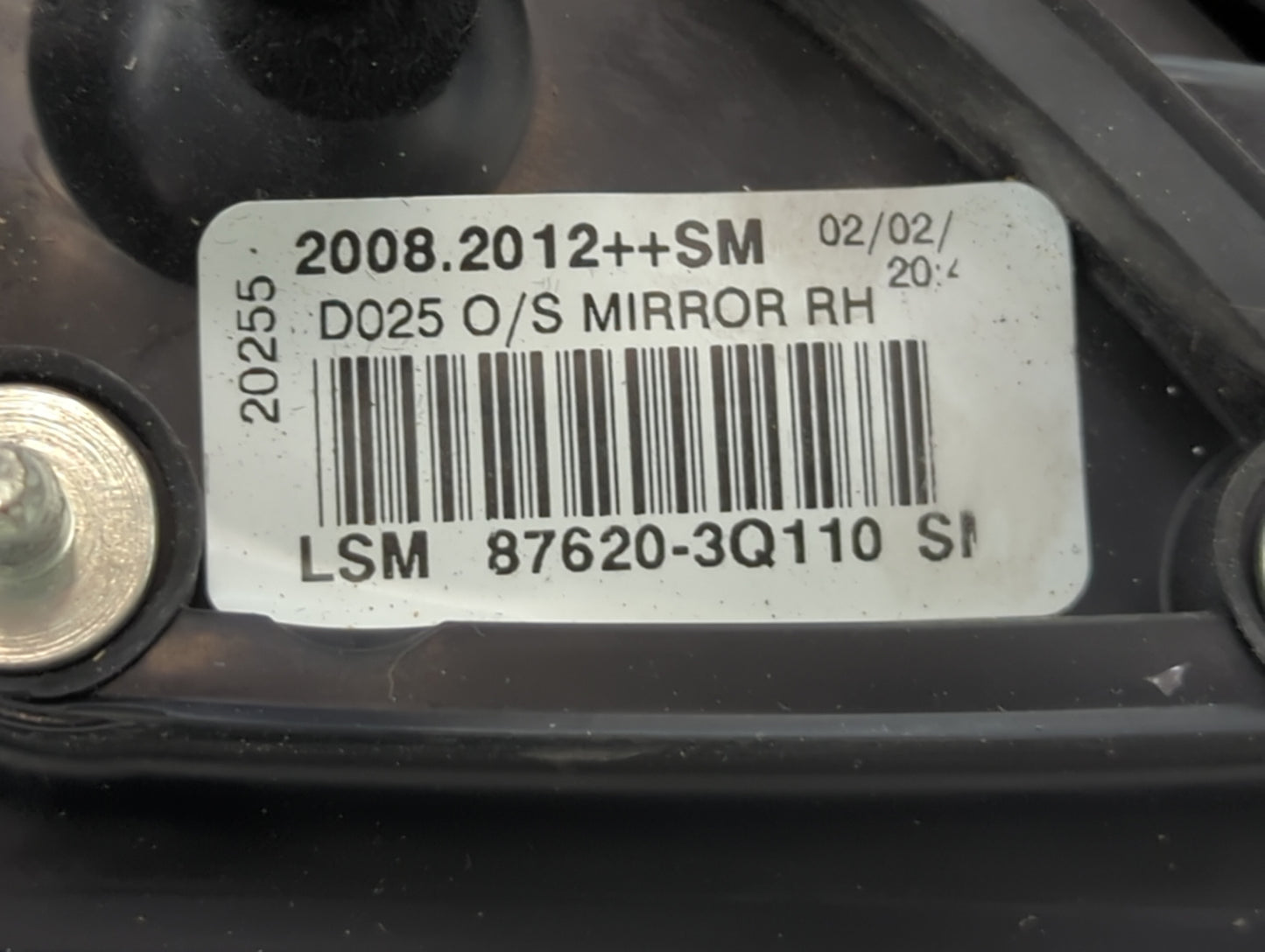 2011-2014 Hyundai Sonata Passenger Side View Mirror - Right Door Mirror OEM Used - Oemusedautoparts1.com