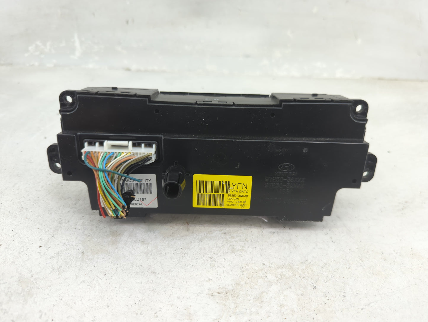 2011 Hyundai Sonata Climate Control Module Temperature AC/Heater Replacement P/N:97250-3QDA0 Fits OEM Used Auto Parts - Oemu