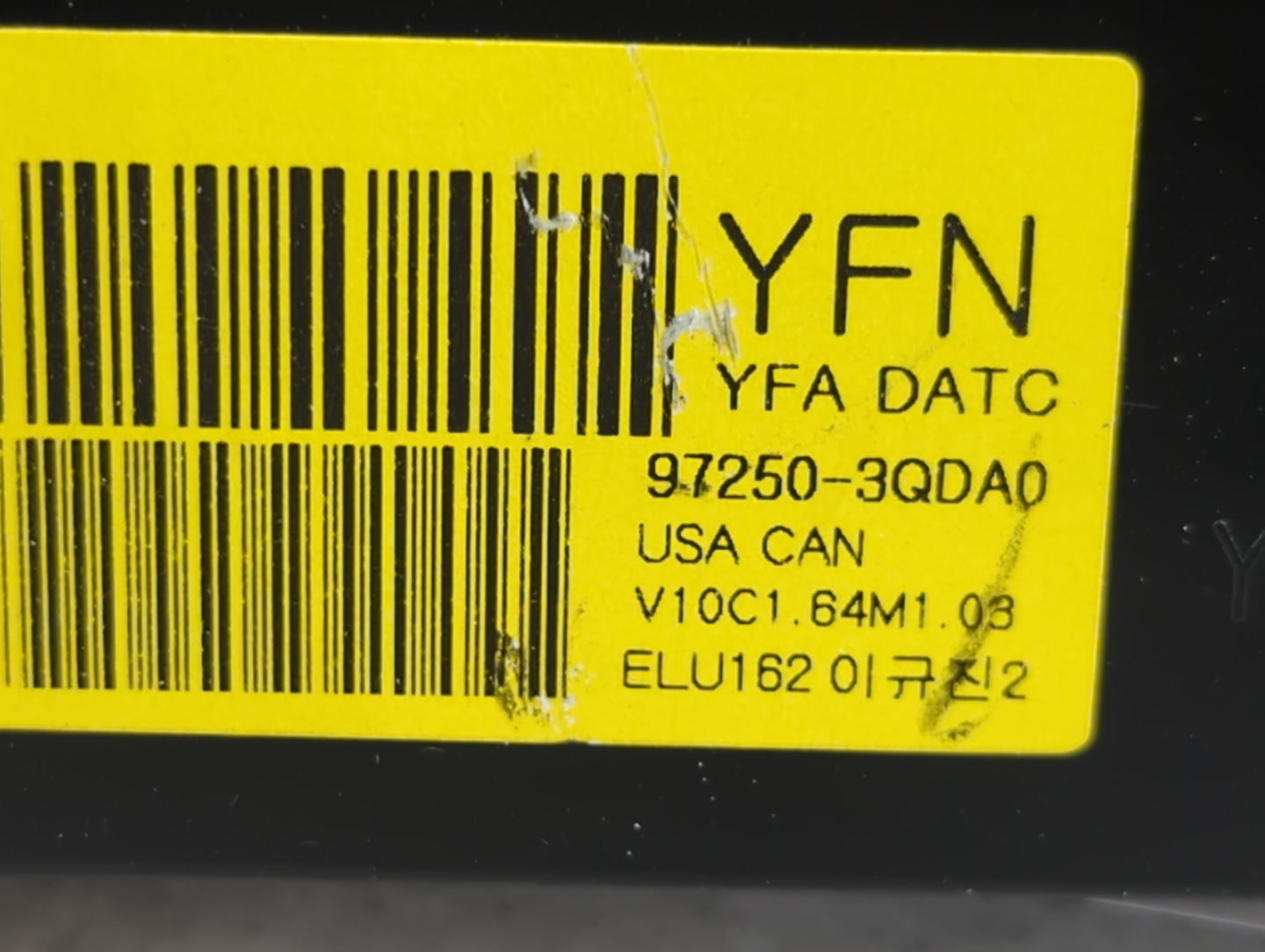 2011 Hyundai Sonata Climate Control Module Temperature AC/Heater Replacement P/N:97250-3QDA0 Fits OEM Used Auto Parts - Oemu