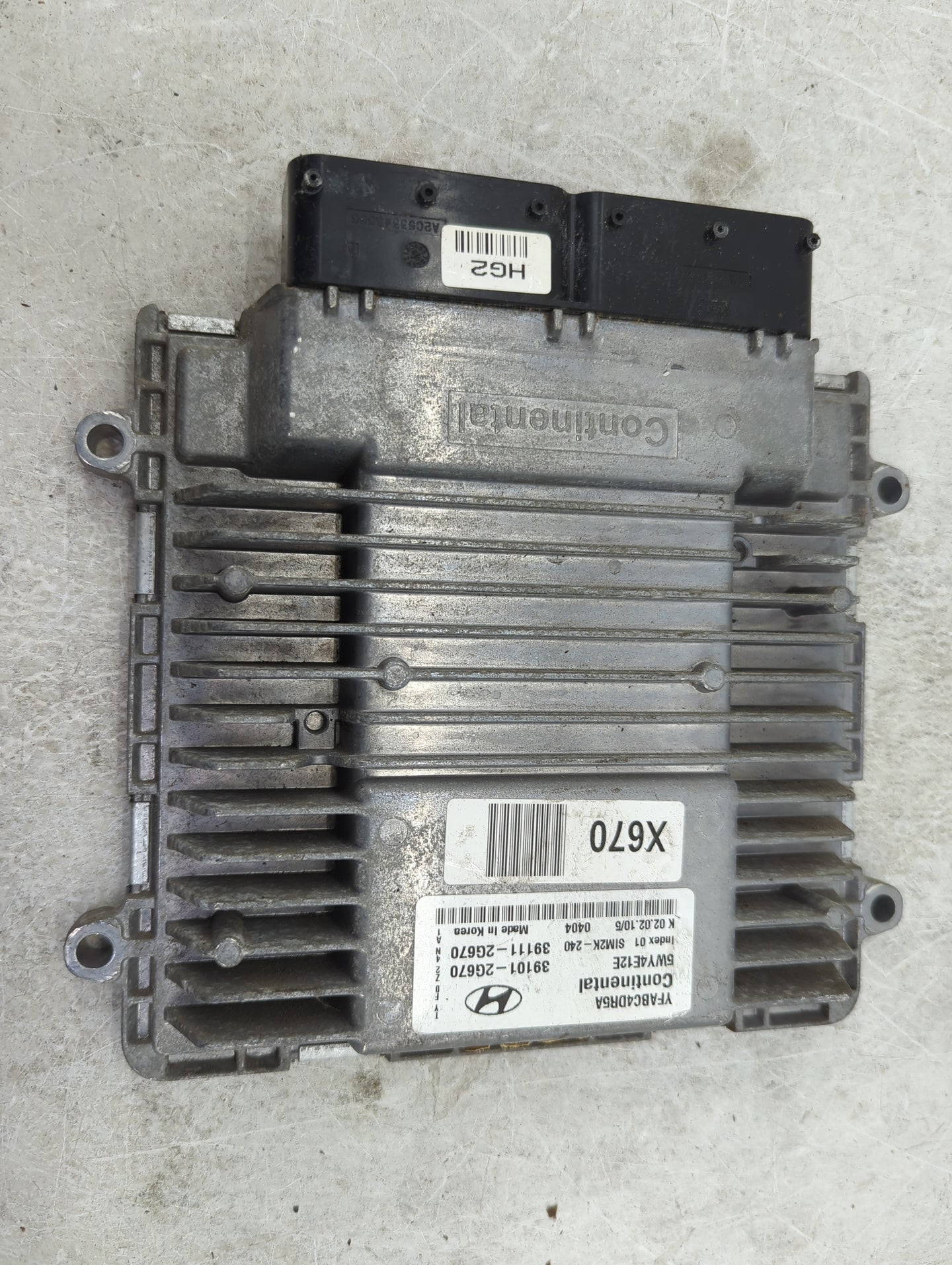 2011 Hyundai Sonata PCM Engine Control Computer ECU ECM PCU OEM P/N:39101-2G670 39111-2G670, 5WY4E12E, YFABC4DR5A, SIM2K-240