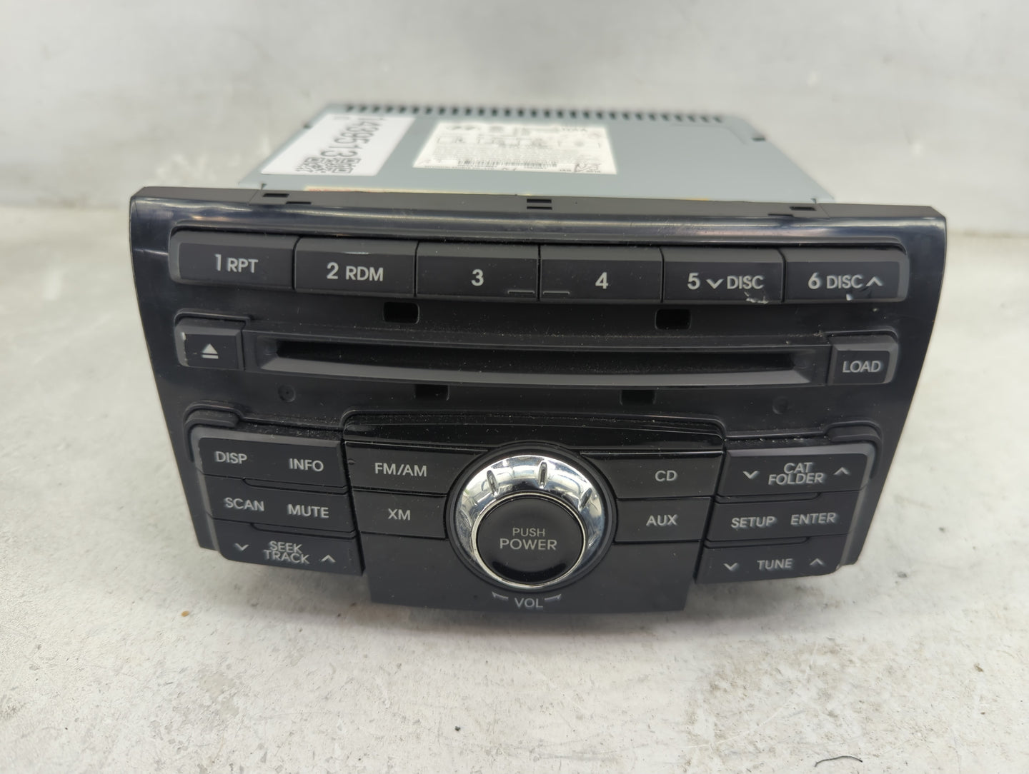 2011 Hyundai Sonata Radio AM FM Cd Player Receiver Replacement P/N:96190-3Q000 Fits OEM Used Auto Parts - Oemusedautoparts1.