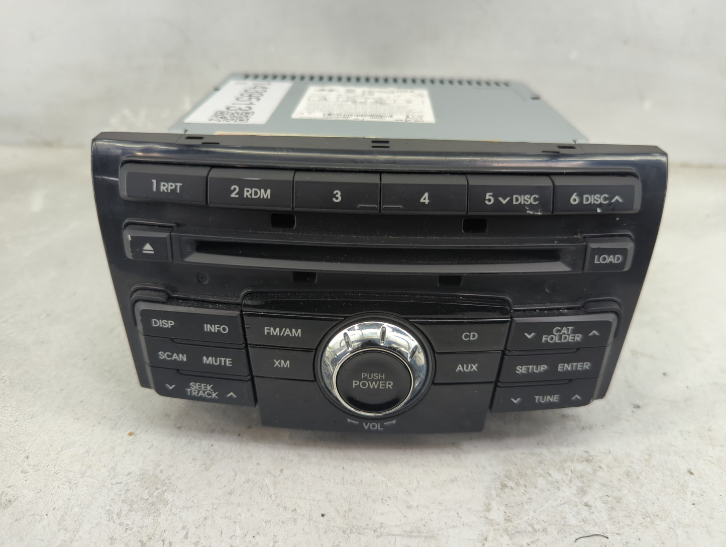 2011 Hyundai Sonata Radio AM FM Cd Player Receiver Replacement P/N:96190-3Q000 Fits OEM Used Auto Parts - Oemusedautoparts1.