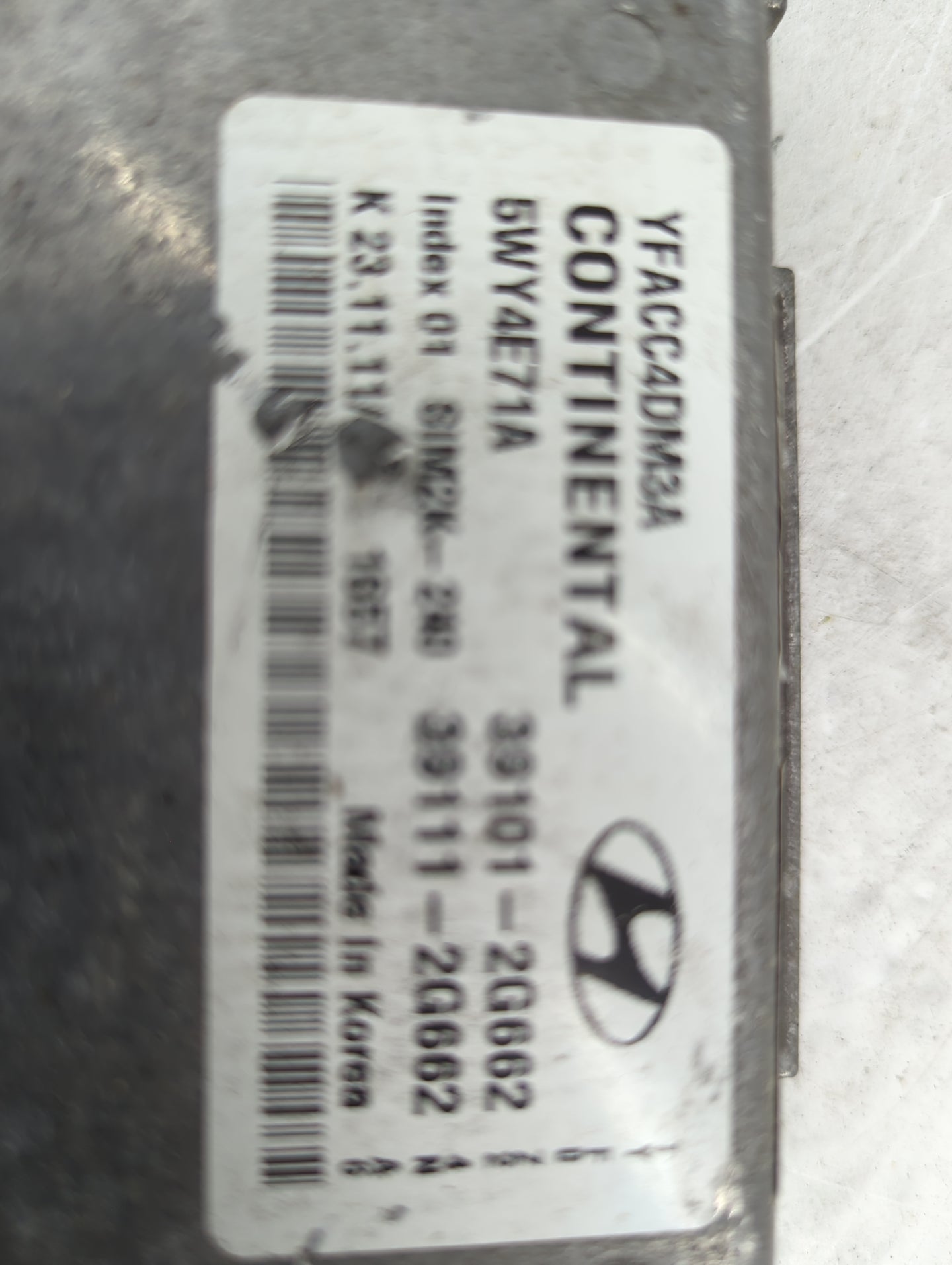 2011-2014 Hyundai Sonata PCM Engine Control Computer ECU ECM PCU OEM P/N:39101-2G662 39111-2G662 Fits Fits 2011 2012 2013 20