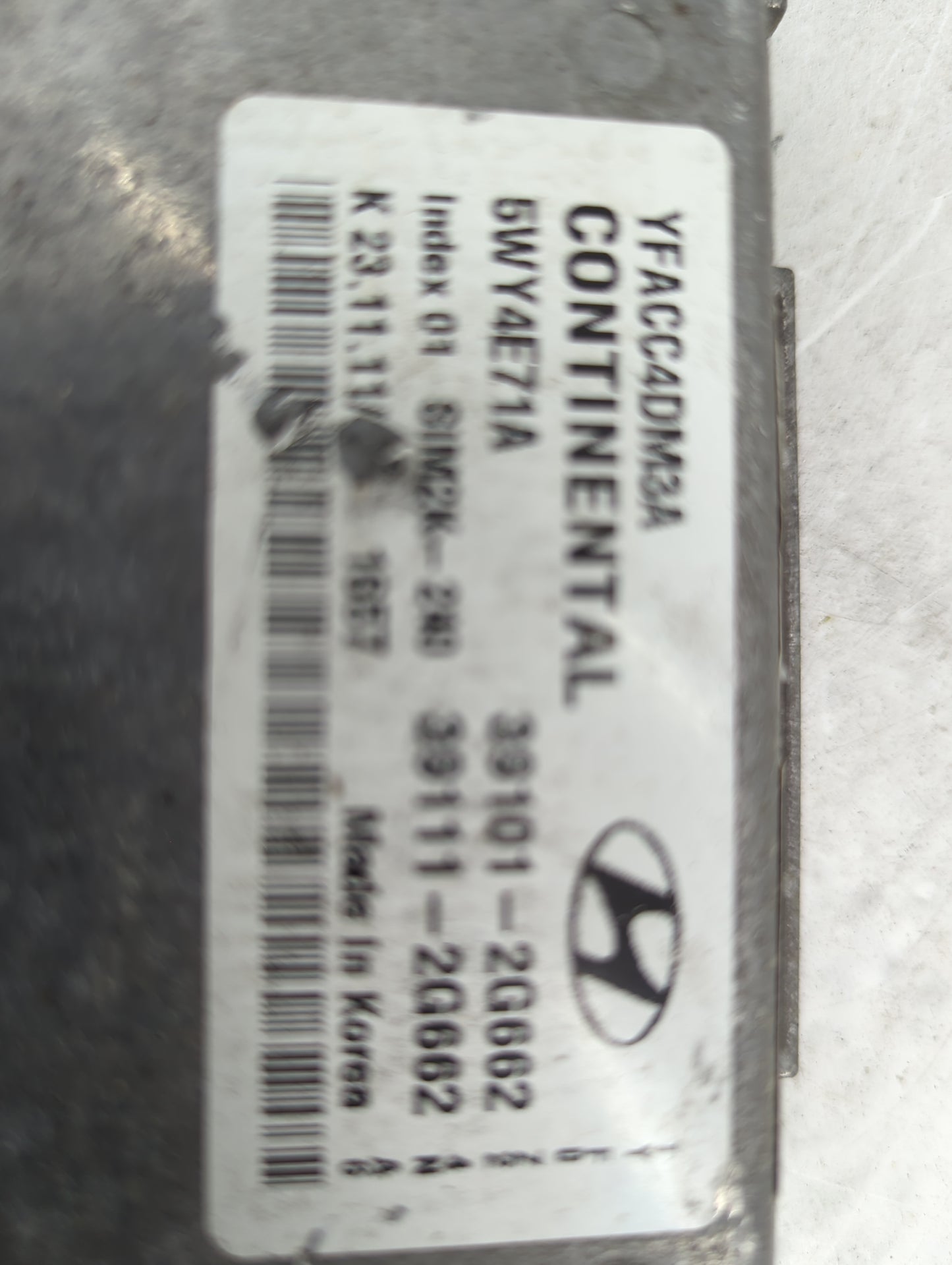 2011-2014 Hyundai Sonata PCM Engine Control Computer ECU ECM PCU OEM P/N:39101-2G662 39111-2G662 Fits Fits 2011 2012 2013 20