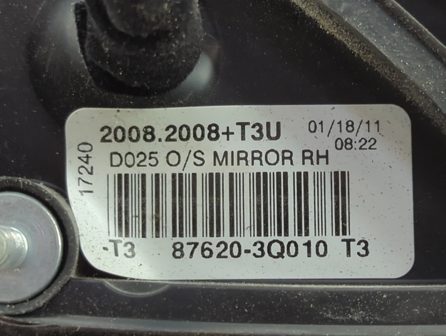 2011-2014 Hyundai Sonata Passenger Side View Mirror - Right Door Mirror OEM Used - Oemusedautoparts1.com