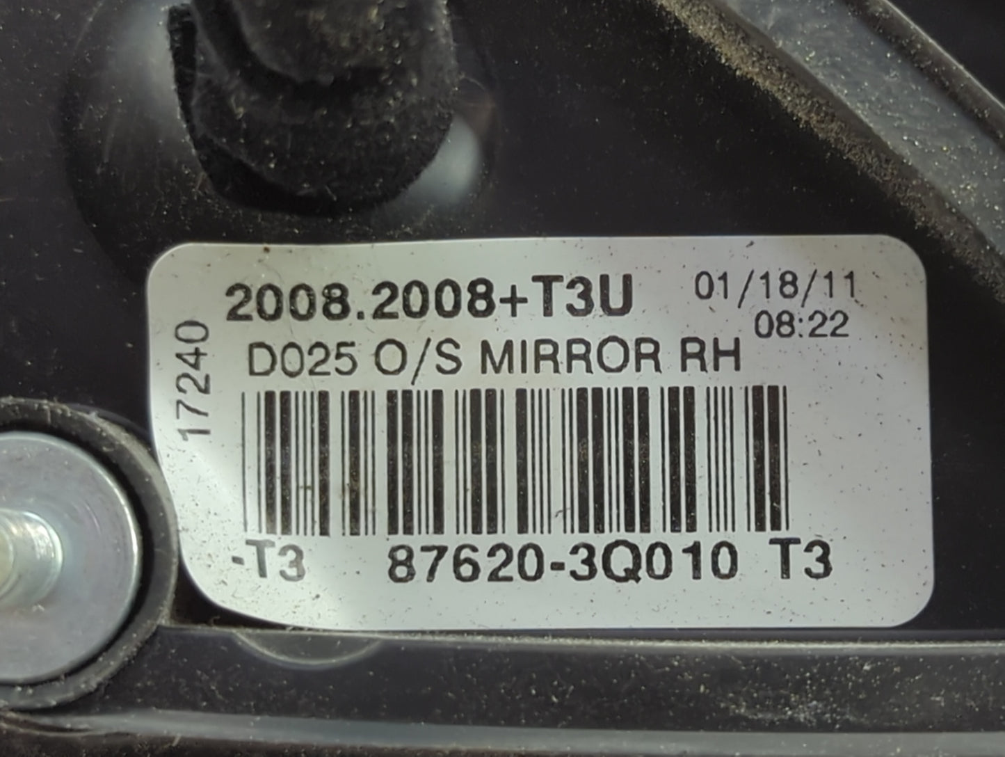 2011-2014 Hyundai Sonata Passenger Side View Mirror - Right Door Mirror OEM Used - Oemusedautoparts1.com