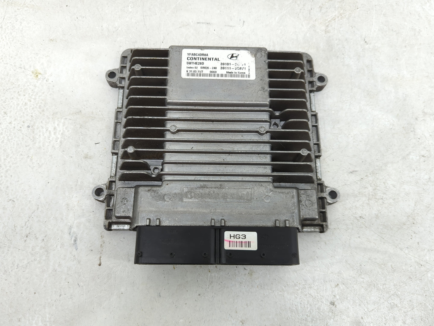 2011-2014 Hyundai Sonata PCM Engine Control Computer ECU ECM PCU OEM P/N:YFABC4DR8A 5WY4E28D Fits Fits 2011 2012 2013 2014 O