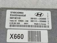 2011 Hyundai Sonata PCM Engine Control Computer ECU ECM PCU OEM P/N:YFABC4DM5A 5WY4E11D, 39101-2G660, 39111-2G660, SIM2K-240