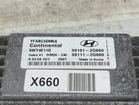 2011 Hyundai Sonata PCM Engine Control Computer ECU ECM PCU OEM P/N:YFABC4DM5A 5WY4E11D, 39101-2G660, 39111-2G660, SIM2K-240
