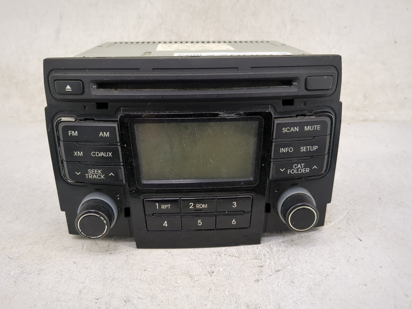 2011 Hyundai Sonata Radio AM FM Cd Player Receiver Replacement P/N:96180-3Q001 PA-710YFLXMB Fits OEM Used Auto Parts - Oemus