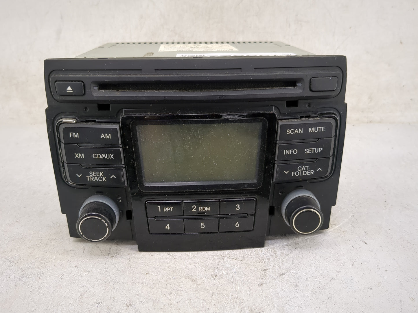 2011 Hyundai Sonata Radio AM FM Cd Player Receiver Replacement P/N:96180-3Q001 PA-710YFLXMB Fits OEM Used Auto Parts - Oemus