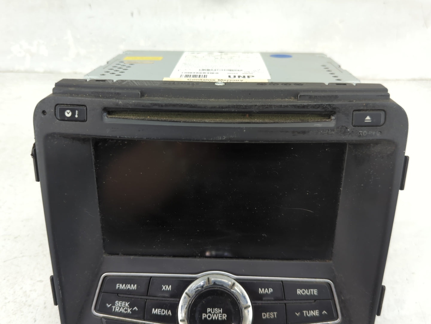 2011 Hyundai Sonata Radio AM FM Cd Player Receiver Replacement P/N:96560-3Q500 965603Q500, AVN-600YFJL Fits OEM Used Auto Pa