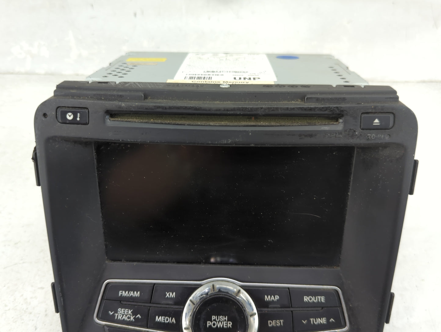 2011 Hyundai Sonata Radio AM FM Cd Player Receiver Replacement P/N:96560-3Q500 965603Q500, AVN-600YFJL Fits OEM Used Auto Pa