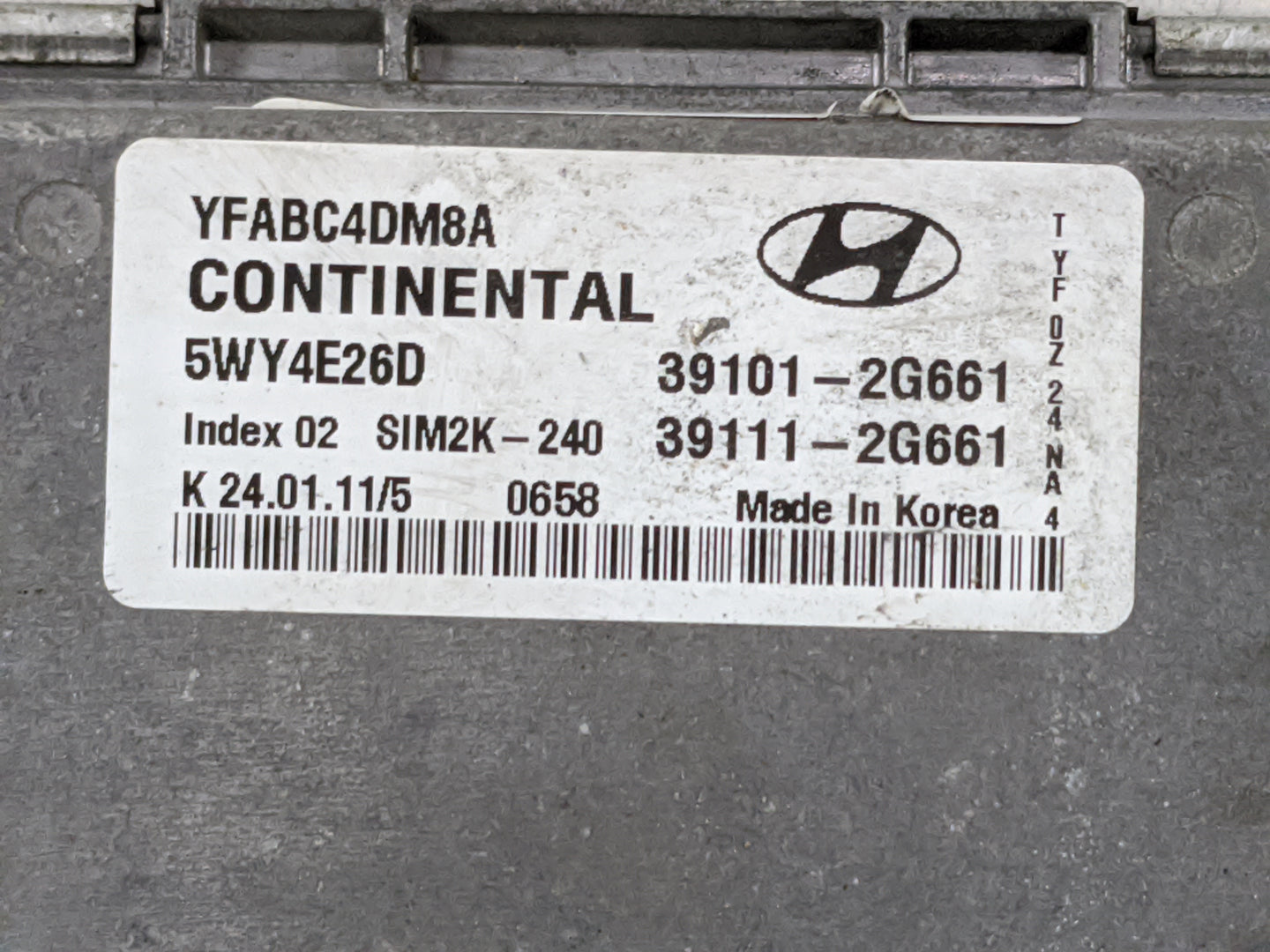 2011-2014 Hyundai Sonata PCM Engine Control Computer ECU ECM PCU OEM P/N:39101-2G661 39111-2G661 Fits Fits 2011 2012 2013 20