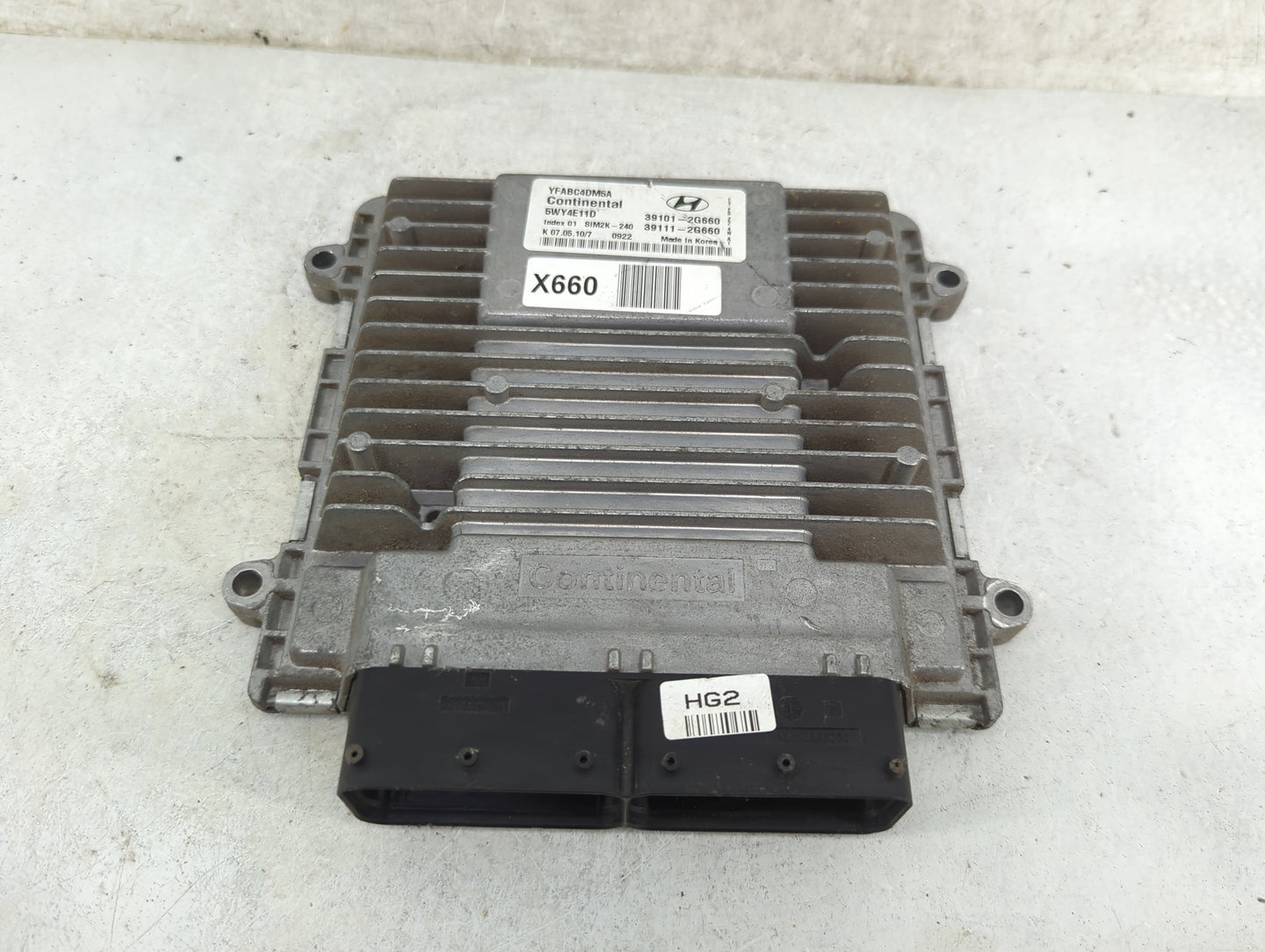 2011-2014 Hyundai Sonata PCM Engine Control Computer ECU ECM PCU OEM P/N:YFABC4DM5A 5WY4E11D Fits Fits 2011 2012 2013 2014 O