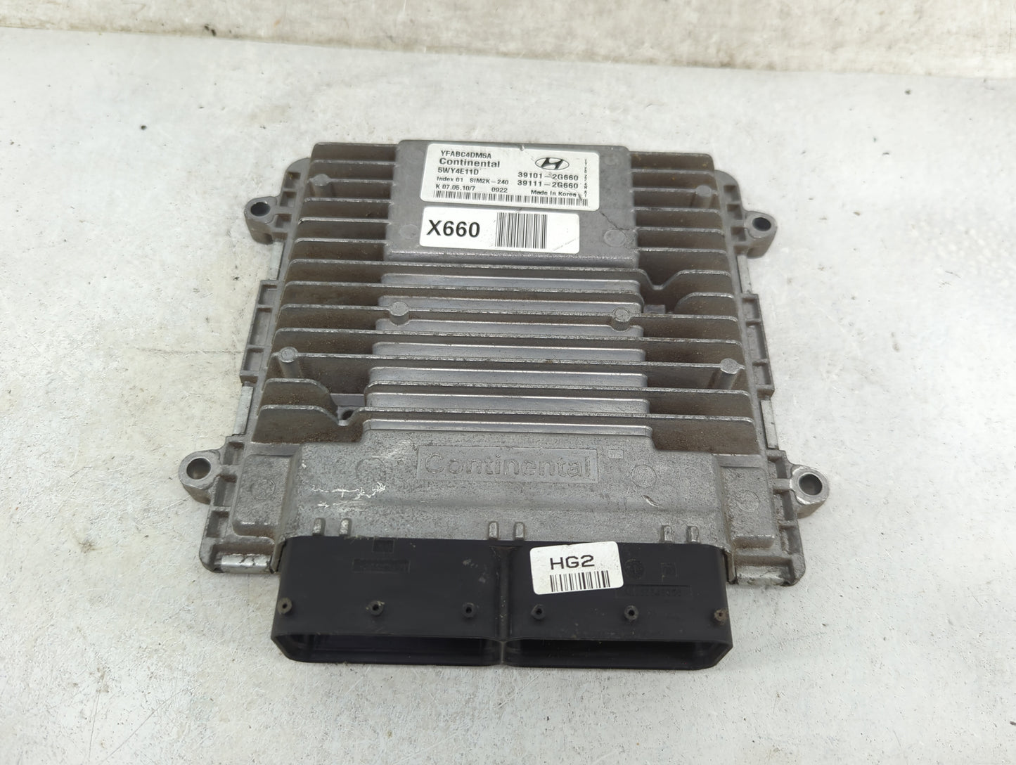 2011-2014 Hyundai Sonata PCM Engine Control Computer ECU ECM PCU OEM P/N:YFABC4DM5A 5WY4E11D Fits Fits 2011 2012 2013 2014 O