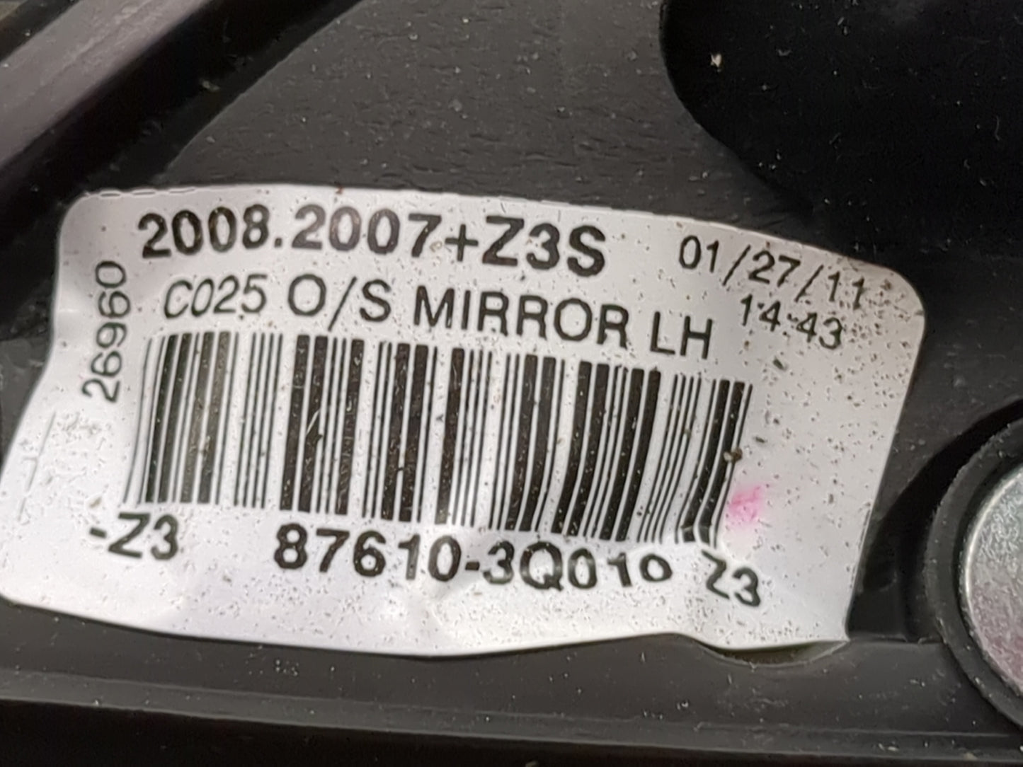 2011-2014 Hyundai Sonata Driver Side View Mirror - Left Door Mirror OEM Used - Oemusedautoparts1.com