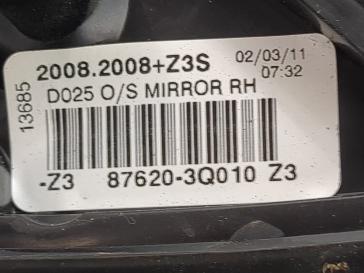 2011-2014 Hyundai Sonata Passenger Side View Mirror - Right Door Mirror OEM Used - Oemusedautoparts1.com