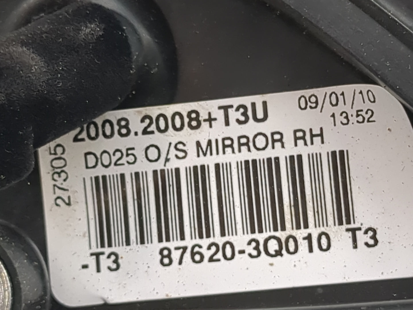 2011-2014 Hyundai Sonata Passenger Side View Mirror - Right Door Mirror OEM Used - Oemusedautoparts1.com
